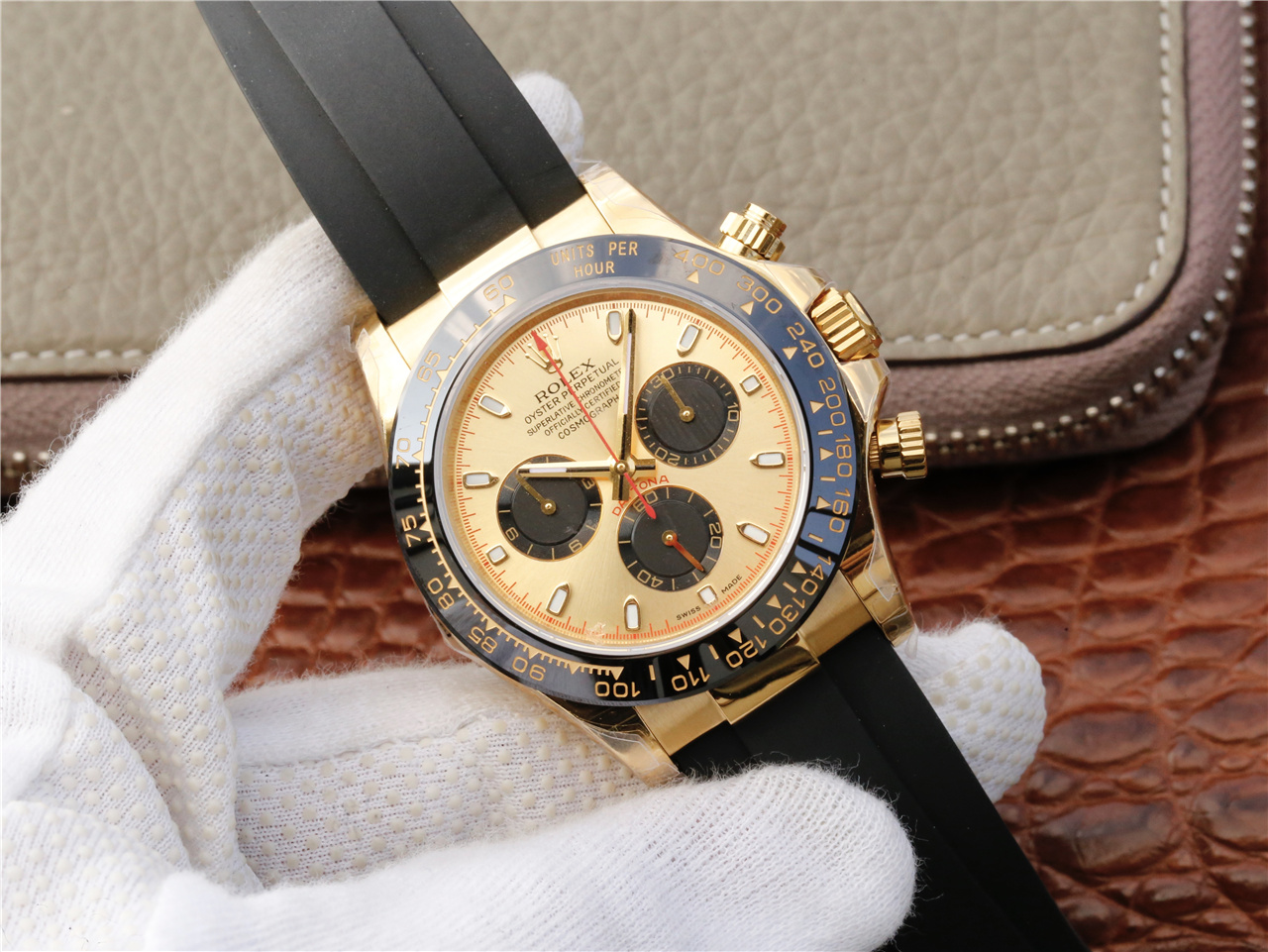 劳力士迪通拿橡胶表带 jh劳力士迪通拿橡胶表带116518ln