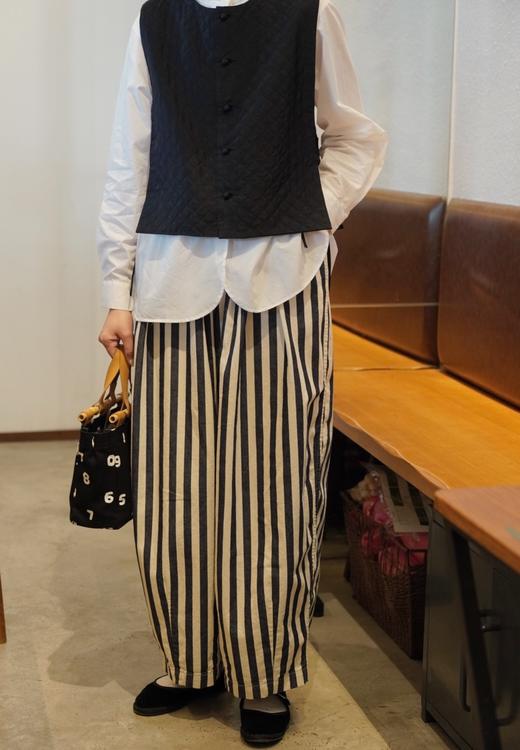 Harvesty定番条纹波波裤 商品图8