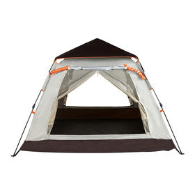 【自营】外交官方形自动帐篷-米配咖（3-4人）