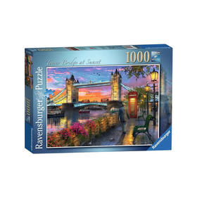 Ravensburger拼图 平面拼图1000片塔桥日落RAVC150335