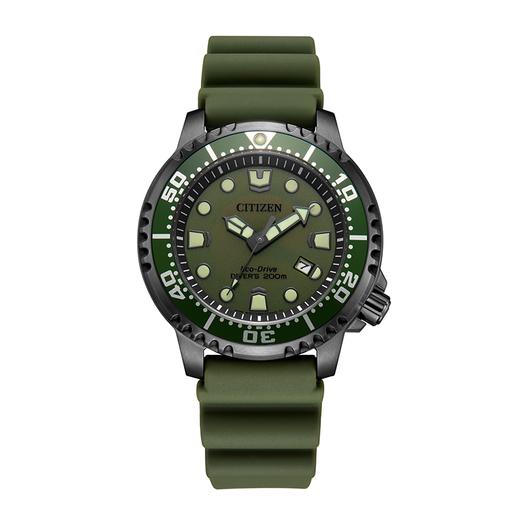 西铁城（CITIZEN）光动能男表PROMASTER系列运动潜水表BN0157-11X 商品图5