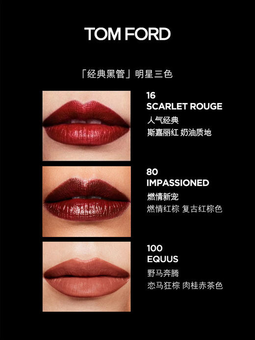 【中欧班列精选】TF口红经典黑管奶油哑光质地15#16#/80#/ 100#/ 08#HJ 商品图2