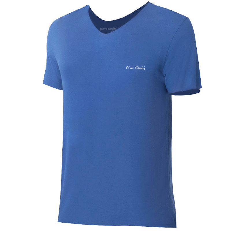 【父亲节专享】皮尔卡丹男士打底短袖内衣莫代尔老头衫无痕T恤老汉衫内穿半袖男