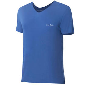 【父亲节专享】皮尔卡丹男士打底短袖内衣莫代尔老头衫无痕T恤老汉衫内穿半袖男