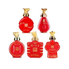 【积分当钱花】52度 泸州老窖封藏大典生肖系列套装（猪狗牛鼠虎）100ml*5 泸州老窖官方旗舰店