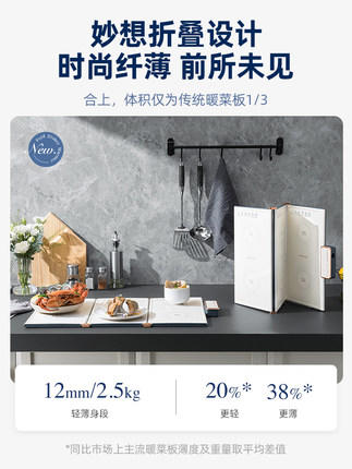 英国morphy摩飞MR8300折叠暖菜板 商品图3