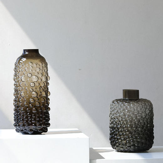 2022.3月新华浮点浅黑玻璃花瓶 商品图5