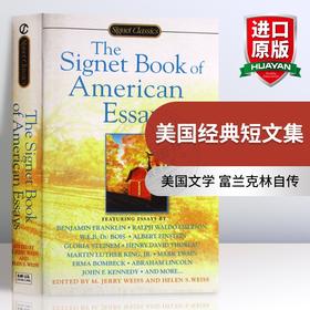 美国经典短文集 英文原版 The Signet Book of American Essays 富兰克林自传 全英文版进口美国文学书籍