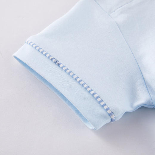 英氏儿童短袖套装上衣短裤条纹2件套装22夏季新品YRABJ22243A 商品图3