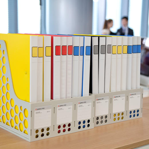 齐心 A602 办公必备轻便夹 A4 单强力夹PP单夹文件夹蓝色 商品图3