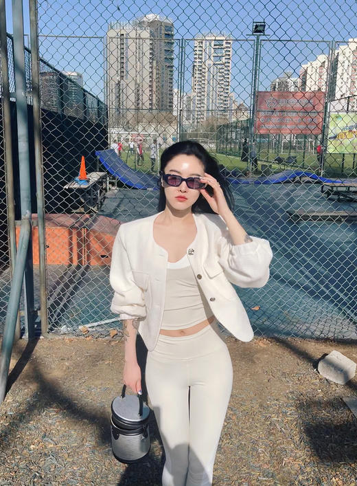 古典浪漫主义透气柔软弹力运动瑜伽背心瑜伽裤 商品图3