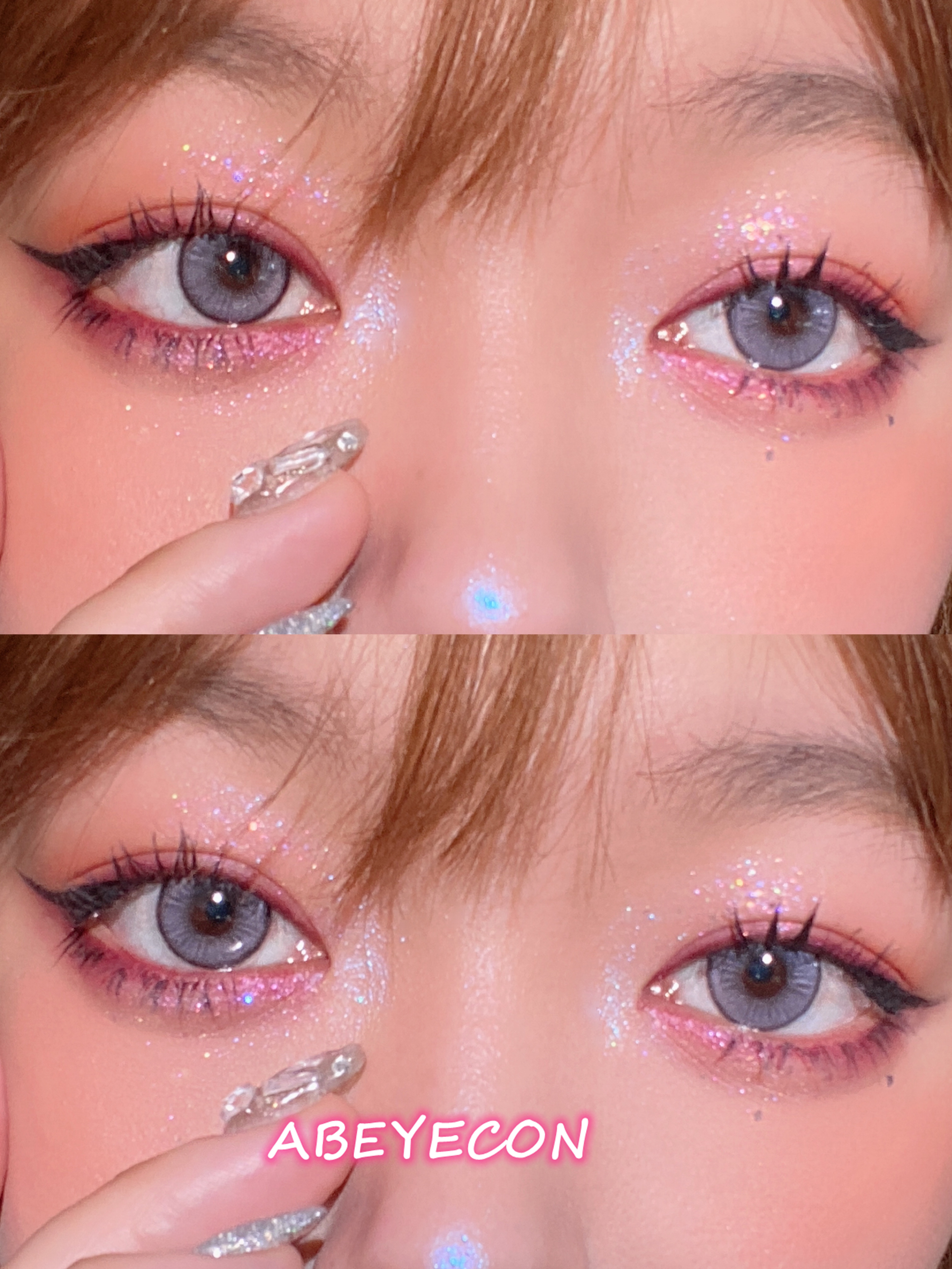 jake rose玫瑰粉紫 「含硅水凝胶」年抛型 - 阿宝美瞳con