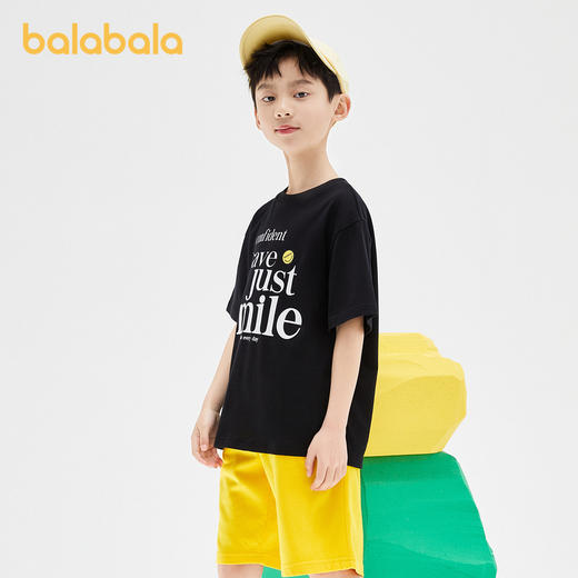 巴拉巴拉短袖t恤身高90-180纯棉2022新款夏装中大童印花潮流-TDS 商品图2