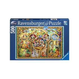 Ravensburger拼图  平面拼图500片 迪士尼家族  RAVC141838