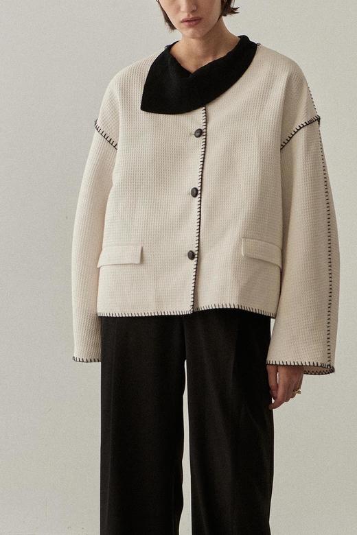 Viktoria Chan | SS22016 Blake trimmed jacket [外套 浅米 ] 商品图0