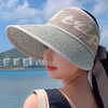 春夏新款Good字母大沿空顶帽，海边沙滩帽可折叠太阳帽JC0010 商品缩略图5