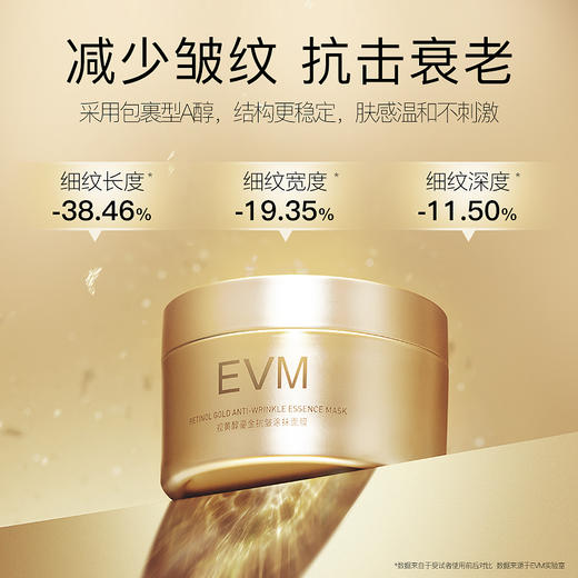 EVM视黄醇鎏金抗皱涂抹面膜淡化细纹A醇黄金面膜鎏金罐100g 商品图3