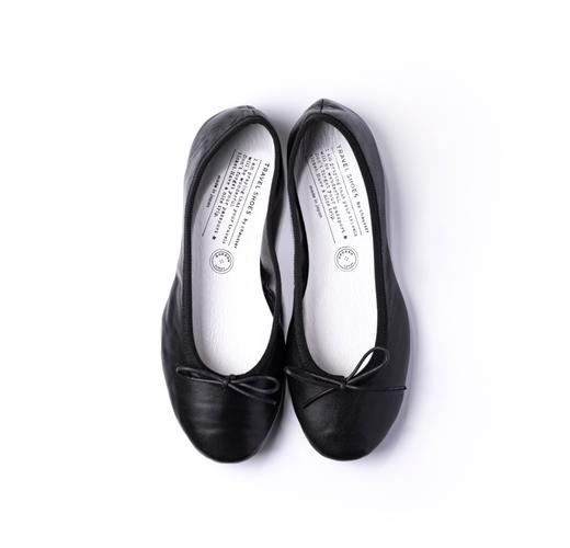 chausser 松紧丝带黑色芭蕾舞鞋旅行鞋(TRAVEL SHOES) 商品图0