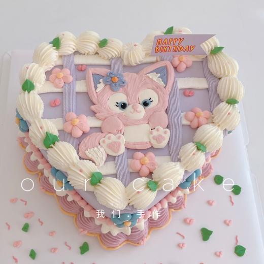 迪士尼爱心玲娜贝儿手绘复古蛋糕-低糖处理无添加 商品图3