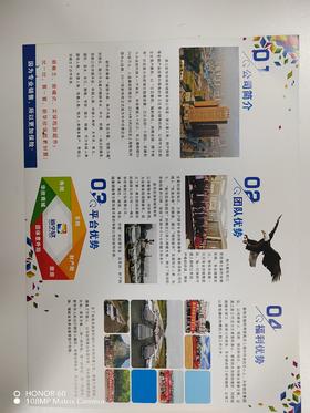 新华欣公司宣传三折页10份