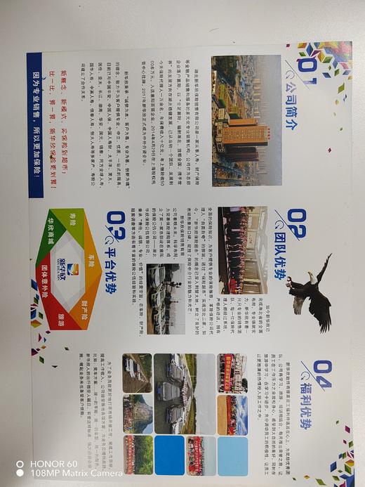 新华欣公司宣传三折页10份 商品图0