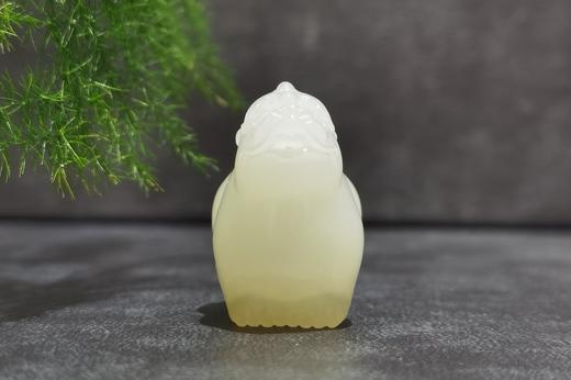 【御珠宫坊】羊脂白玉吞金兽挂件 商品图5