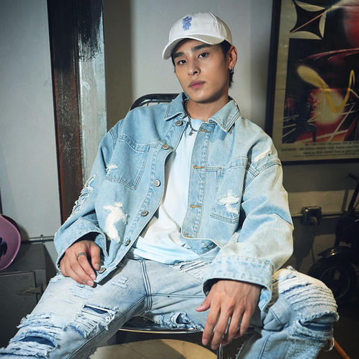 MISHKA做旧破洞牛仔M21100526M 商品图1