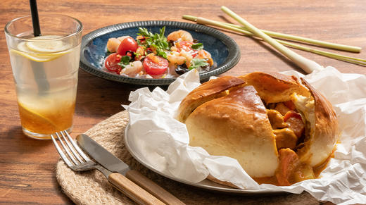 泰式熔岩咖喱面包鸡 商品图0