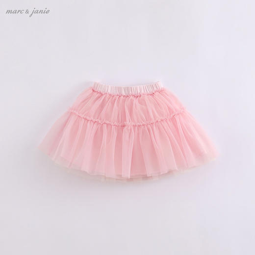 马克珍妮夏装新款 女童轻盈网纱短裙半身裙 儿童裙子220563 商品图2