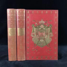 1904年 法国历史与浪漫（全2卷） 约50幅插图 布面精装32开