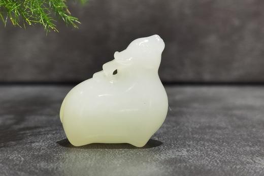 【御珠宫坊】羊脂白玉小鹿挂件 商品图1