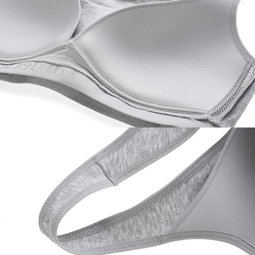 芬狄诗运动内衣女无钢圈少女围薄款聚拢印花小胸全罩杯文胸FB8396 商品图4