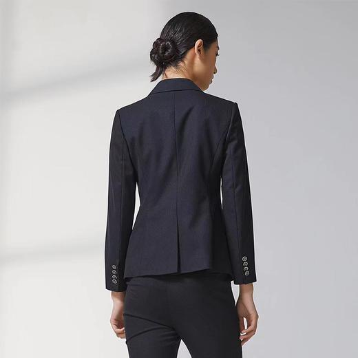 蓝地一粒扣戗驳领修身西装外套BLWCT046S00 商品图2
