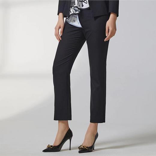 蓝地修身小脚西装裤BLWCT046K00 商品图1