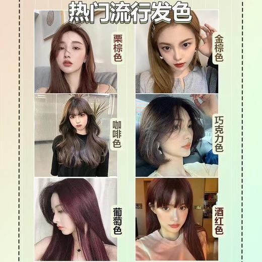 润妮诗染发剂植物提取一梳彩染发膏一洗彩洗洗黑染发梳流行色-优选好物W仓 商品图4