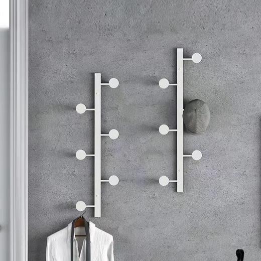 北欧轻奢衣帽架壁挂创意进门墙上装饰玄关挂衣钩竖排衣帽间挂衣架 商品图5