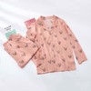 芬狄诗薄款潮趣印花睡衣套装女长袖V领开衫舒适家居服FL00256 商品缩略图2