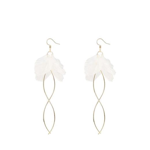 永生花瓣耳环韩国气质2021年新款潮耳饰无耳洞耳夹女超仙气耳饰 商品图6