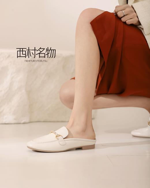 西村名物2022年春夏季新款穆勒拖乐福鞋T22AH10271 商品图4