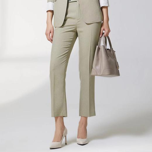 蓝地经典小脚西装裤BLWCT078K00 商品图0