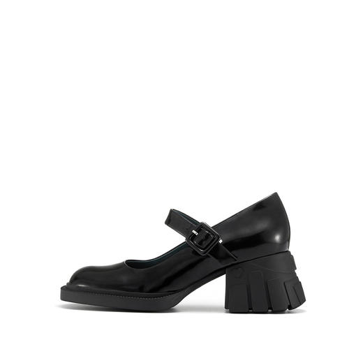 westory2022年春季新款小众设计感高跟玛丽珍鞋粗跟学院风单鞋复古高跟鞋小皮鞋S22AE54341 商品图4