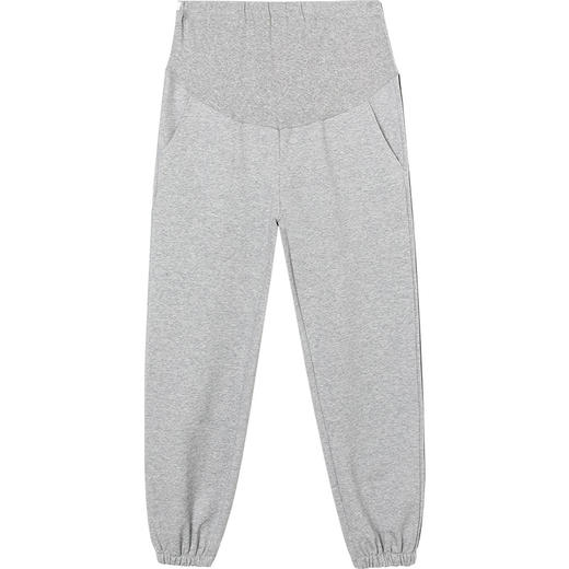 【时尚休闲 舒适显瘦】春秋季孕妇裤纯棉托腹条纹阔腿束脚裤长裤网红运动裤九分裤子 商品图4