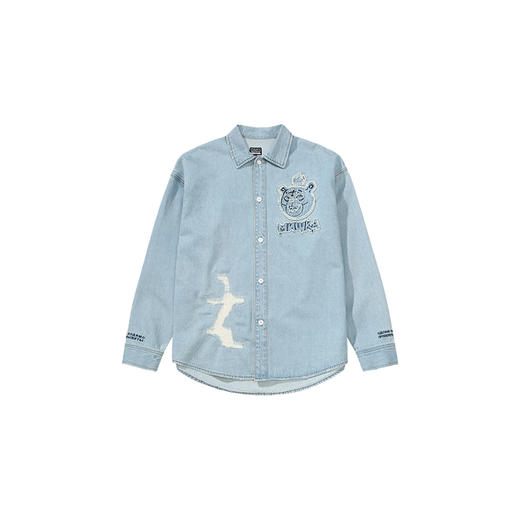 MISHKA长袖牛仔衬衫M21100220M 商品图4