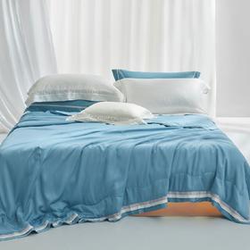 罗莱 粹·川山蜀丝?水洗桑蚕丝被-夏·知更蓝