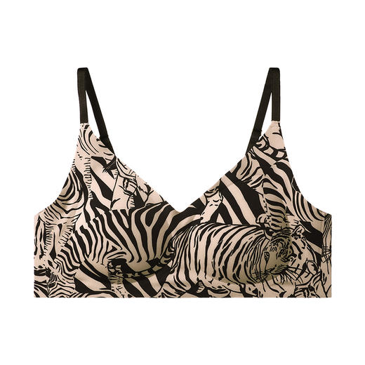 芬狄诗内衣女时尚趣味光面印花无钢圈一片式薄款上托文胸FB00346 商品图3