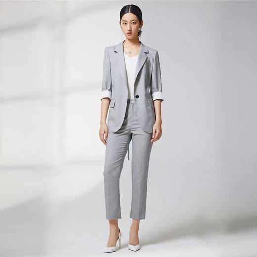 蓝地经典小脚西装裤BLWCT082K00 商品图3