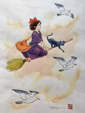 浮世绘-《魔女宅急便》jed jenry