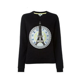 KENZO 高田贤三 虎头 女士卫衣 黑色 F652 SW742 4XD 99