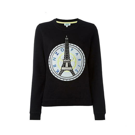 KENZO 高田贤三 虎头 女士卫衣 黑色 F652 SW742 4XD 99 商品图0