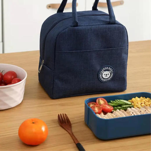 【限时折扣】便携铝箔保温便当包*2（藏青/粉色/紫色/红色/灰色） 商品图1